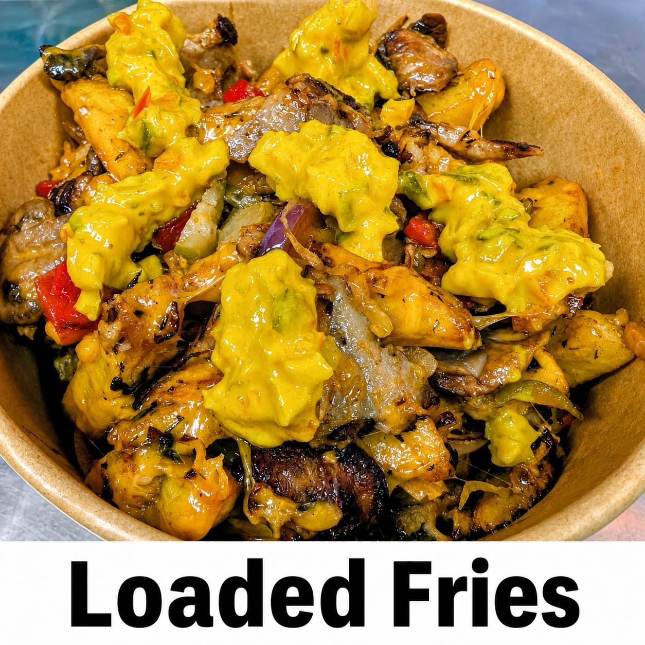 Loaded Fries with Gyros Meat