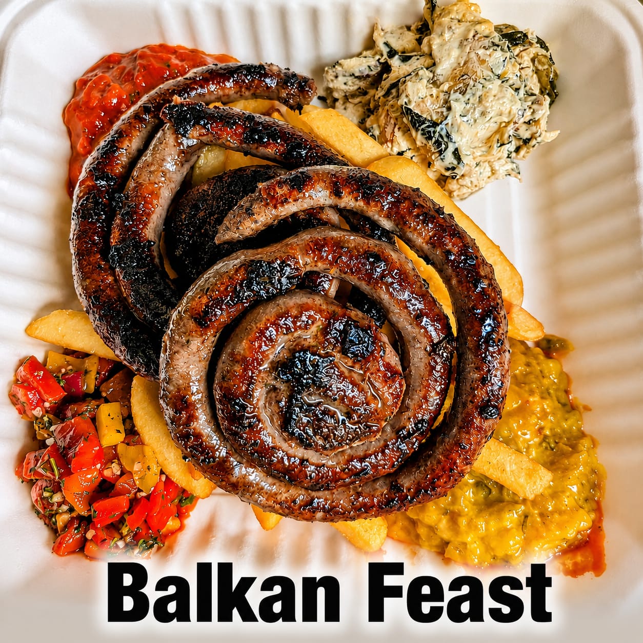 Balkan Feast, freshly cooked by Odd Fancy Kitchen