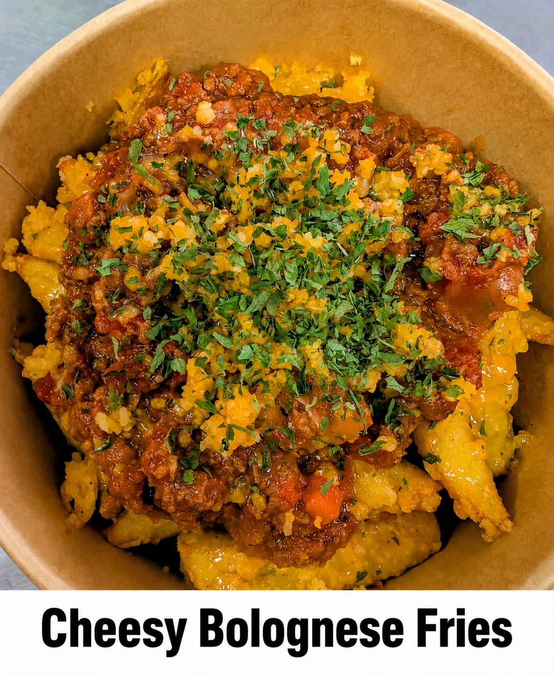 Cheesy Bolognese Fries