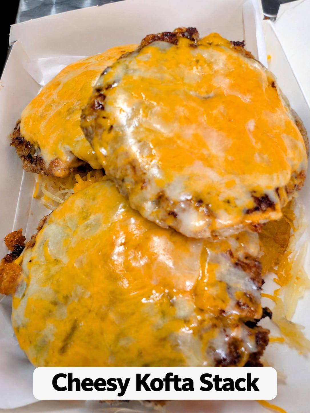 Cheesy Kofta Stack